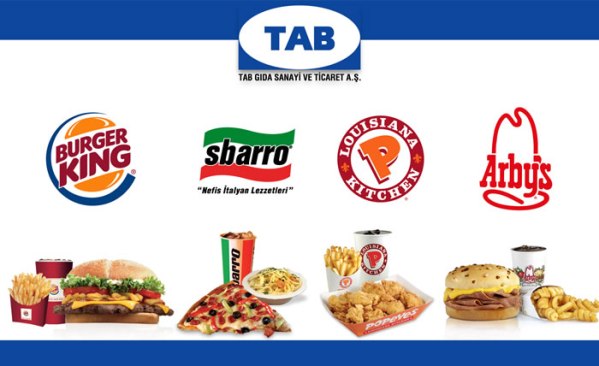 Burger King, Sbarro, Popeyes, Arby’s, Usta Dönerci